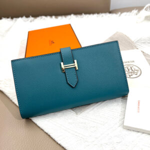 Hermes Leather Zip Wallet