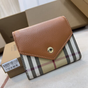 Burberry Vintage Patchwork Calf Leather Bifold Wallet