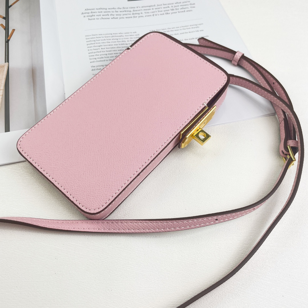 Hermès Hac a Box Tadelakt Calfskin Phone Case