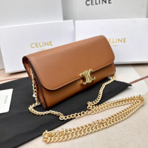 Celine Triomphe Chain Wallet