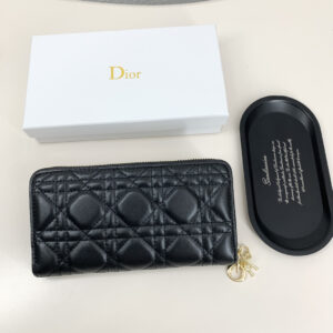 Dior D628 Leather Bag – Black and Pink