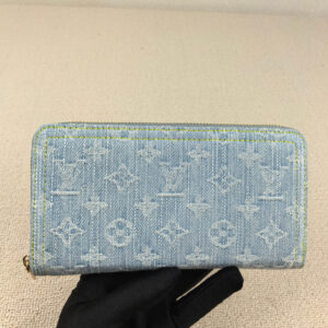 Louis Vuitton Zippy Wallet Monogram Denim Pink M82958