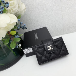 CHANEL AP1081 Grained Goatskin Short Trifold Wallet