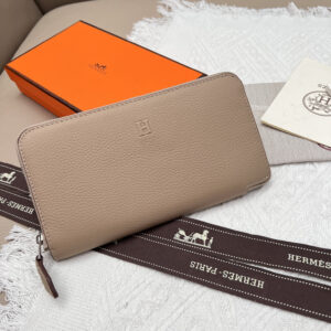 Hermes Constance Epsom Leather Zip Wallet