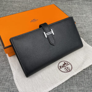 Hermes Epsom Leather Vertical Zip Wallet