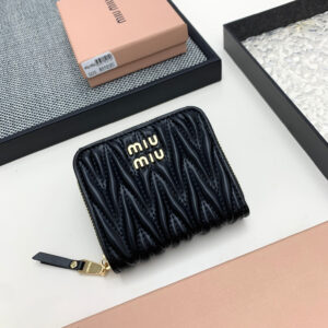 Miu Miu Leather Zip Wallet