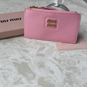 Miu Miu Slim Calf Leather Card Wallet