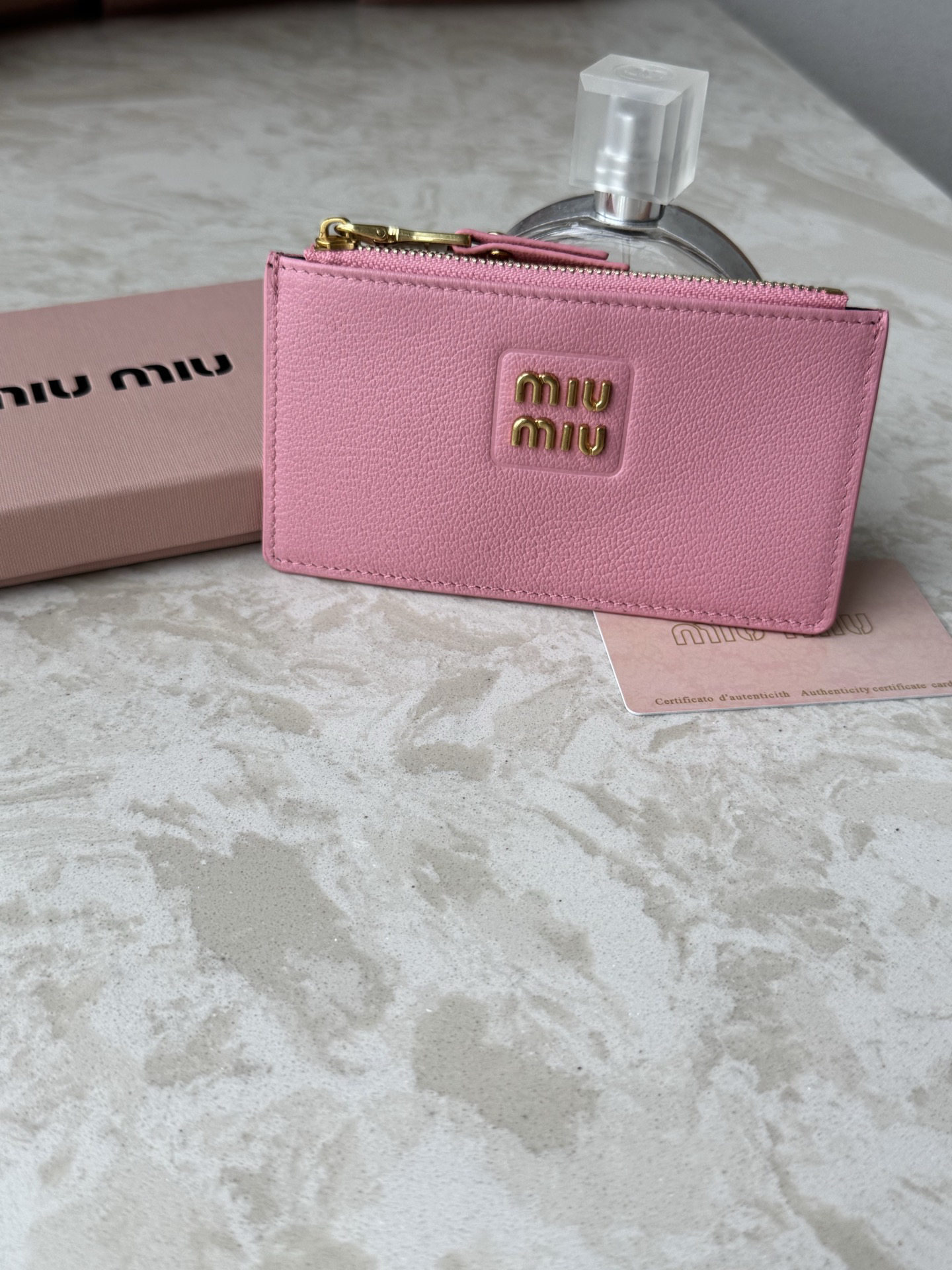 Miu Miu Slim Calf Leather Card Wallet