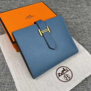 Hermes Palm-Print Leather Vertical Wallet, Model 5120