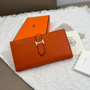 Hermes Women’s Togo Leather Long Wallet