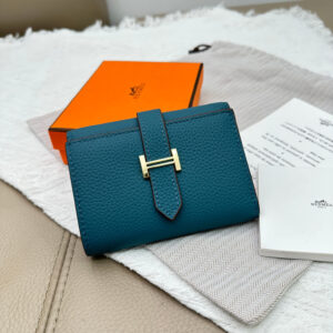 Hermes Togo Leather Trifold Wallet