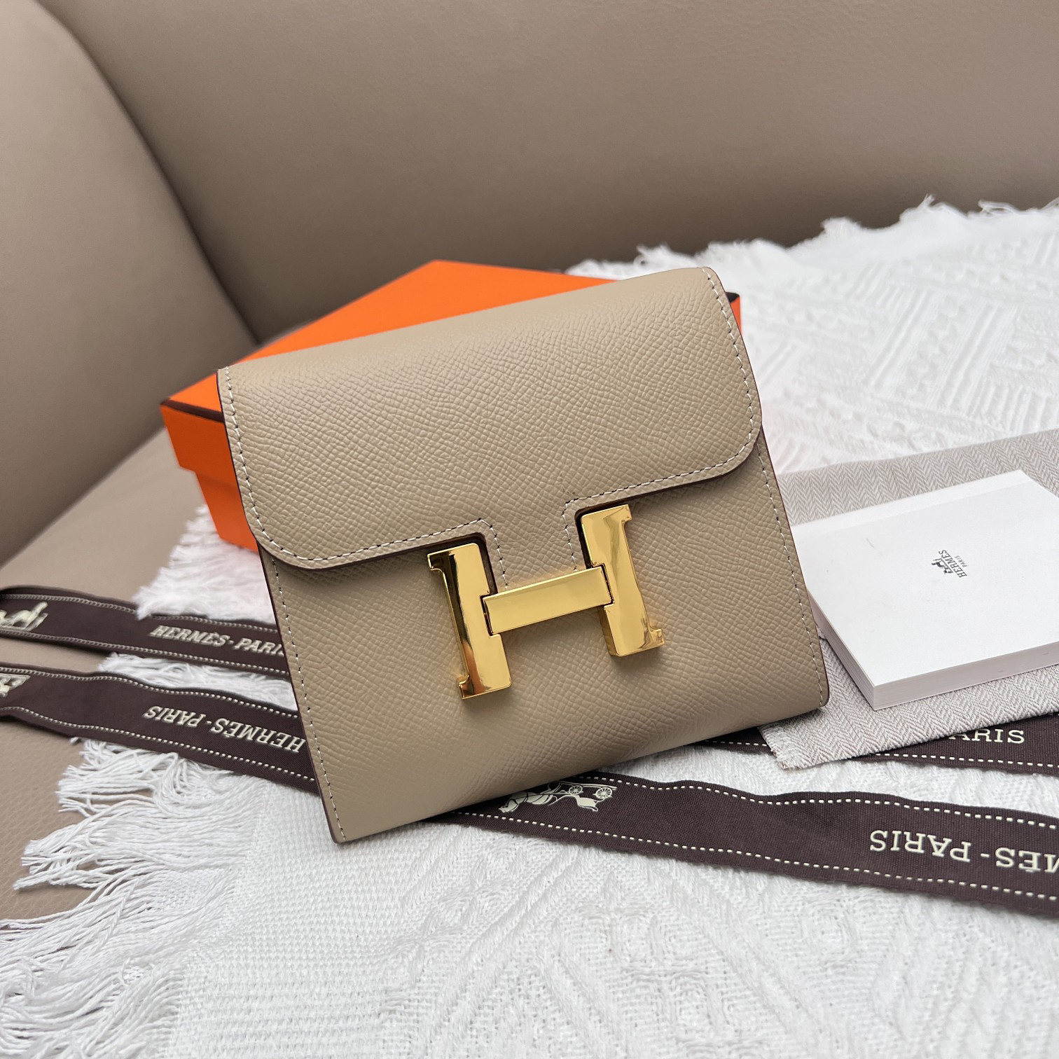 Hermès Constance 537 Palm-Grain Leather Shoulder Bag