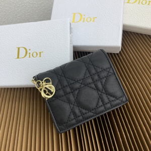 Lady Dior Wallet with Cannage Stitching