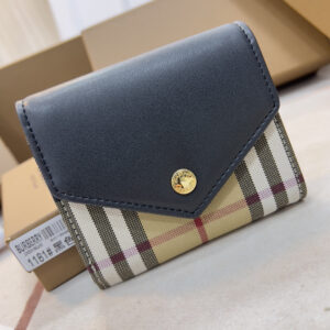 Vintage Burberry Patchwork Folding Wallet