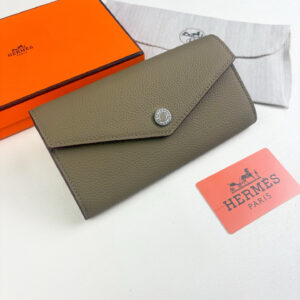 Hermes R.M.S Long Wallet in Evercolor Togo Leather