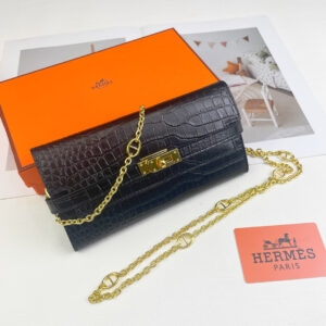 Hermès Kelly Bag, Crocodile-Pattern Cowhide