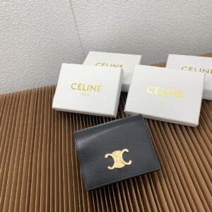 Triomphe Canvas and Leather Card Holder