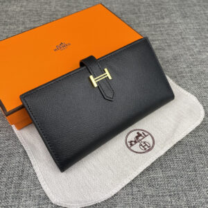Hermes Women’s Epsom Leather Vertical Zip Pocket Wallet