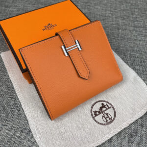 Hermès Palm-Grain Leather Vertical Wallet