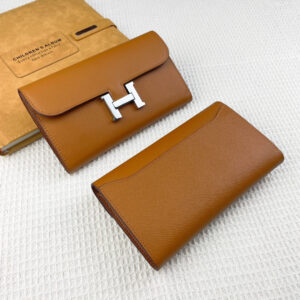 Hermes Constance Leather Wallet Clutch
