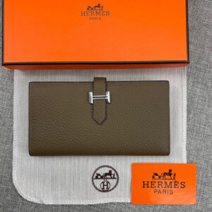 Hermes Togo Leather Vertical Wallet