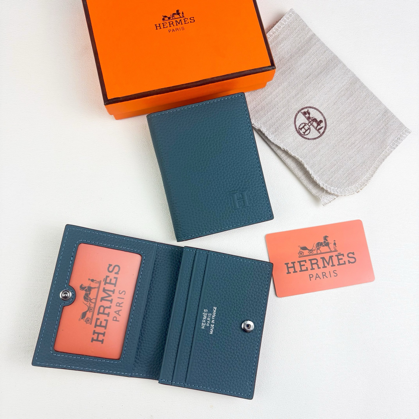 Hermes Togo Leather Card Holder