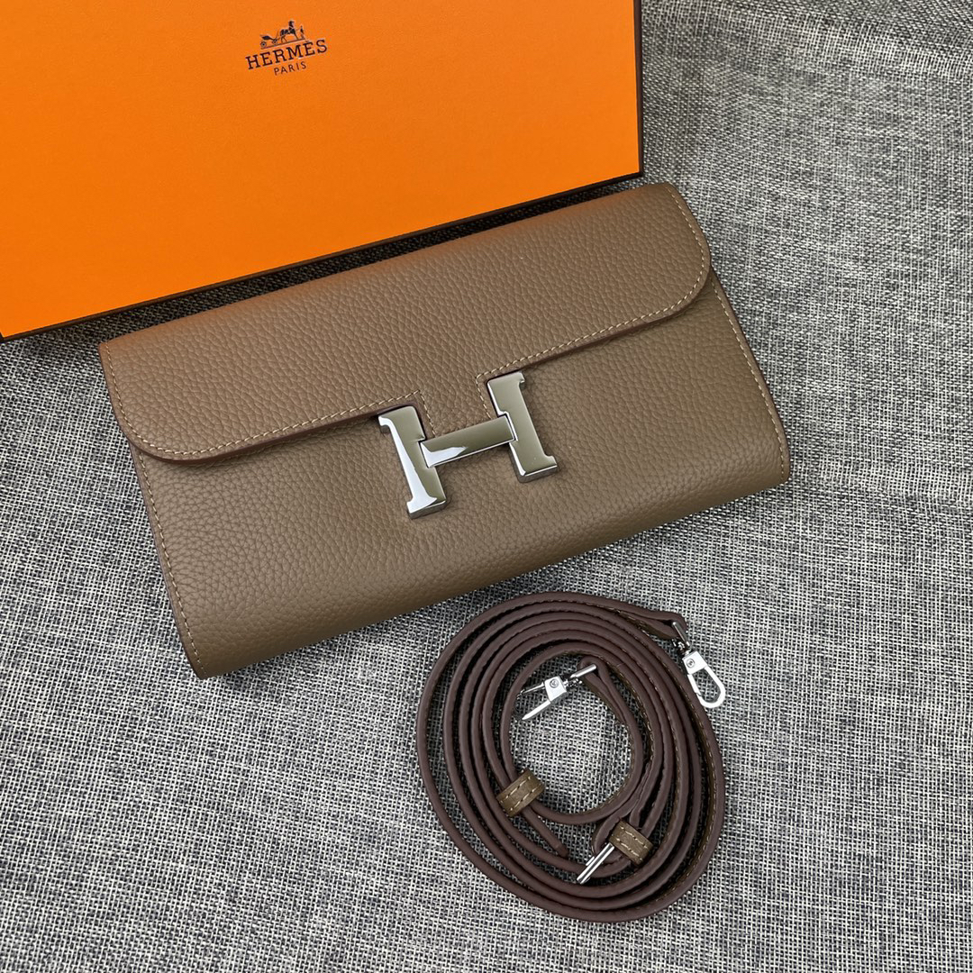 Hermes Constance 9852 Togo Leather Shoulder Bag