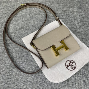 Hermes Constance Palm-Grain Leather Shoulder Bag