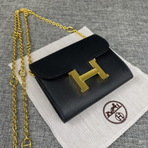 Hermes Constance Palm-Grain Leather Shoulder Bag
