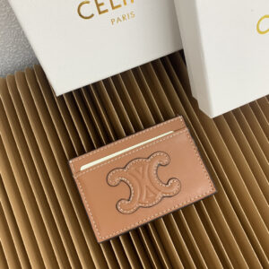 Triomphe Leather Card Holder