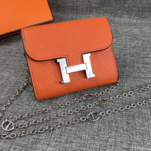 Hermes Constance Mini Leather Crossbody Bag