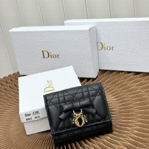 Lady Dior Lotus Wallet