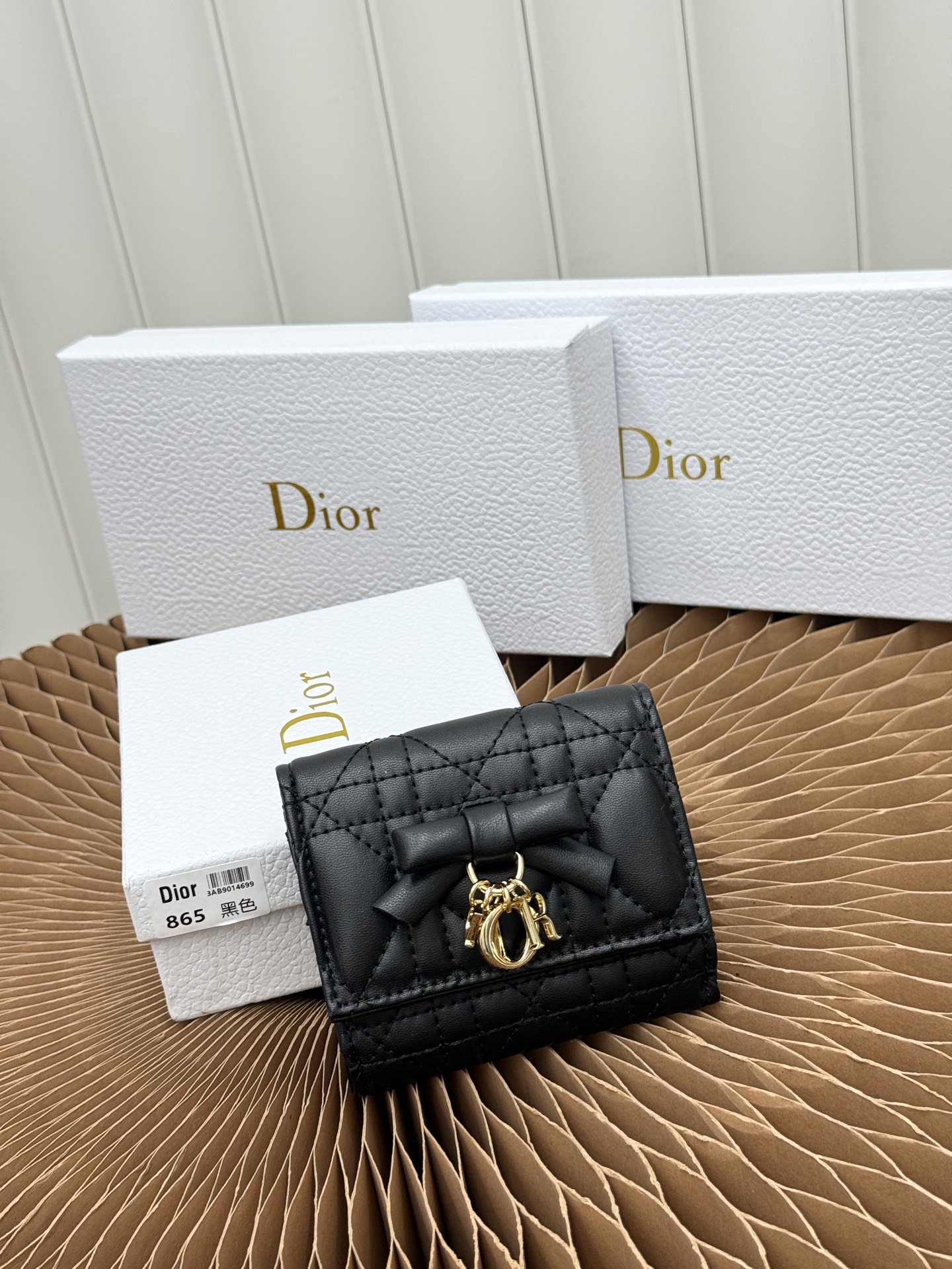 Lady Dior Lotus Wallet