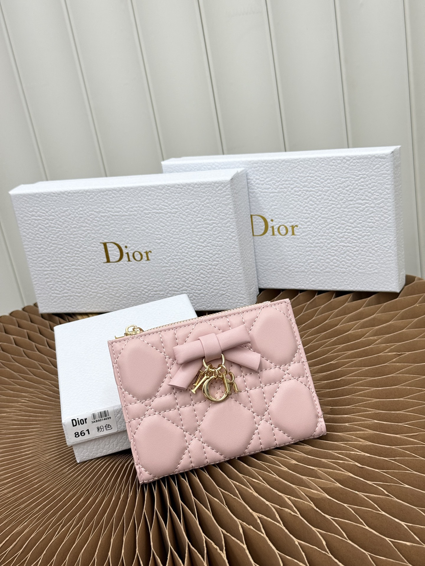 Lady Dior Dahlia Wallet
