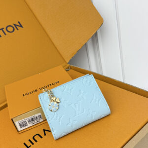 Louis Vuitton Lisa Monogram Wallet with Four-Leaf Clover Charm