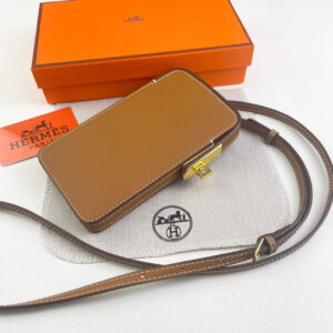 Hermes Hac a Box Tadelakt Calfskin Phone Case