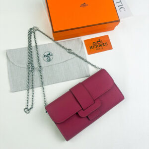 Hermès Long Wallet with Detachable Chain Strap