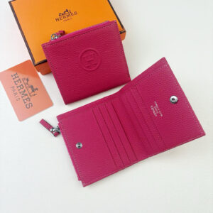 Hermes Silk’in Togo Leather Women’s Wallet