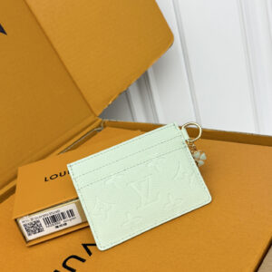 Louis Vuitton Charms Monogram Card Holder M28392 in Mint Green