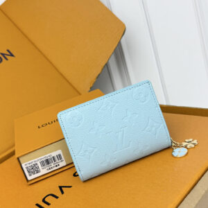 Louis Vuitton M27506 Light Blue Calfskin Wallet