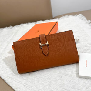 Hermes Women’s Togo Leather Vertical Zip Wallet