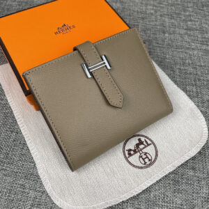 Hermes Palm-Grain Leather Vertical Wallet