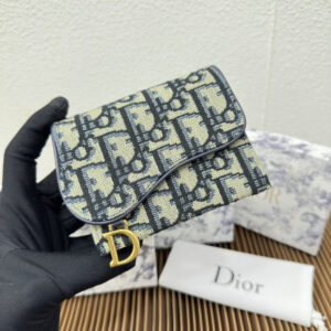 Dior Saddle Five-Slot Card Holder