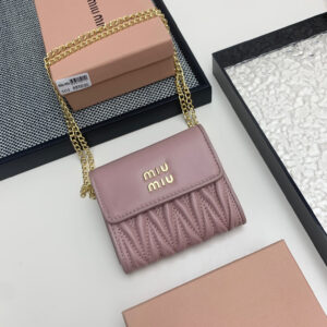 Miu Miu Lambskin Mini Zipper Coin Purse
