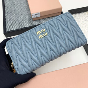 Miu Miu Lambskin Zip Wallet