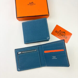 Hermes Empson Leather Short Wallet