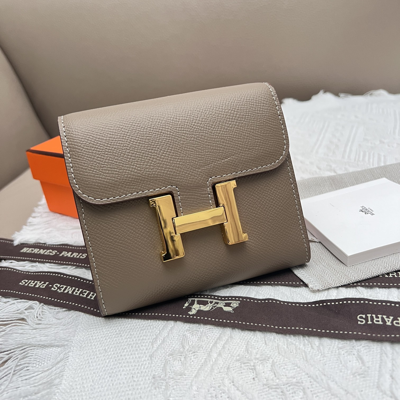 Hermes Constance 537 Textured Leather Shoulder Bag