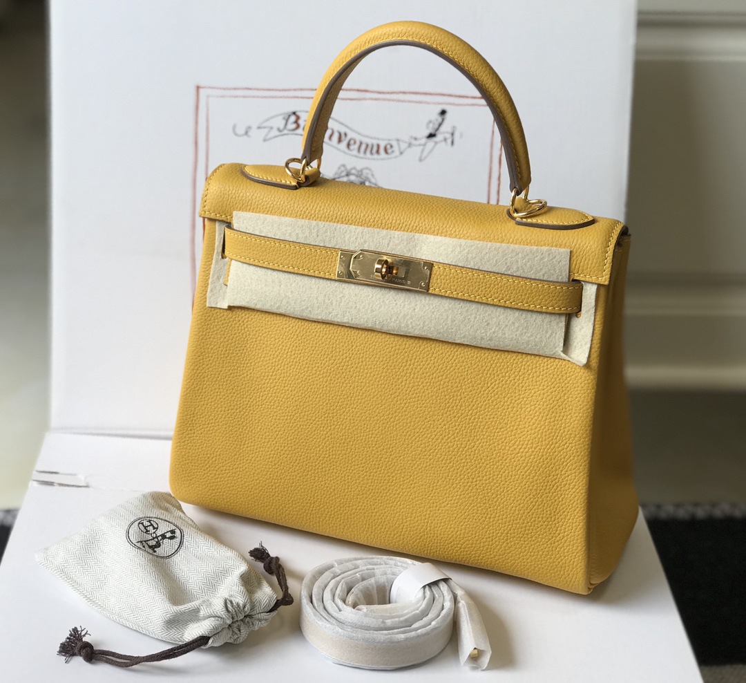Hermès Kelly 25 Handbag in Togo Leather