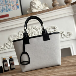 Hermes Steeple 25 Canvas Tote Bag