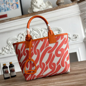 Hermès Steeple Canvas Tote Bag